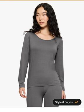 Merrell Women's Juniper Base Layer Pants & Top Set - Gray